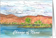 Change of Name Announcement Lake Custom card