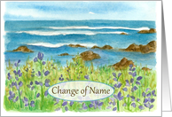 Change of Name Announcement Ocean Coastline card