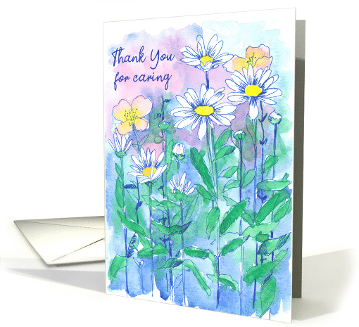 Thank You For Caring Nurse Daisy Flowers card (1199216)