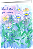 Thank You For Caring Nurse Daisy Flowers card