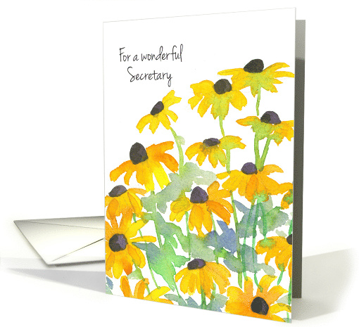 Thank You Secretary Black Eyed Susan Flowers card (1220296)