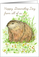 Happy Groundhog Day From All of Us card