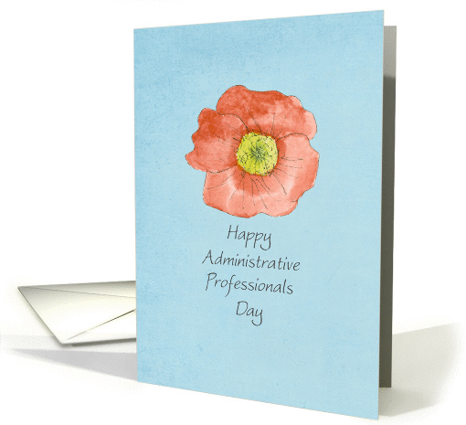 Happy Administrative Professionals Day Red Poppy... (126433)