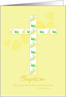 Baptism Congratulations Numbers Scripture Bible card