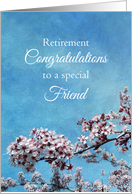 Friend Retirement Congratulations Cherry Blossom Tree card