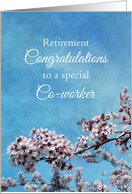 Co-Worker Retirement Congratulations Cherry Blossom Tree card