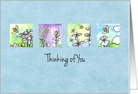 Thinking of You Honey Bees Herbs card