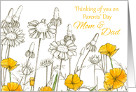 Thinking of You on Parents’ Day California Poppy Flowers card