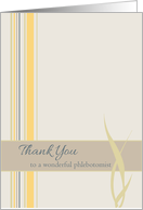 Thank You Phlebotomist Wheat Yellow Stripes card