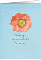 Thank You Secretary Administrative Professionals Day card