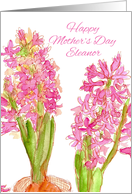Happy Mother’s Day Eleanor Pink Hyacinth Flowers card