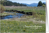 Congratulations From Both of Us Mountain Creek Photography card