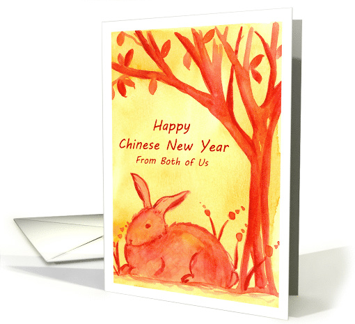 Happy Chinese New Year Of The Rabbit From Both Of Us card (1412260)