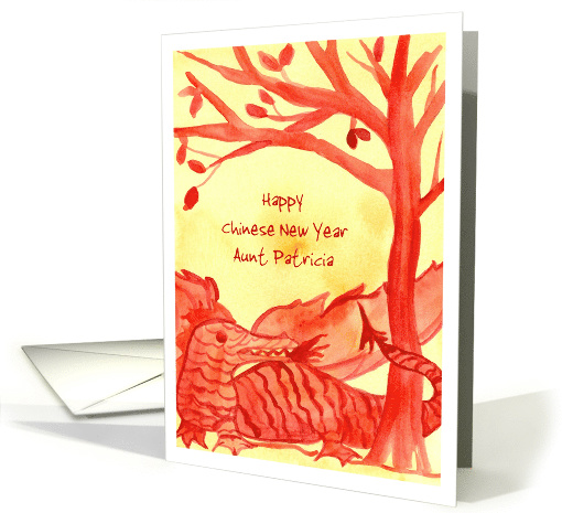 Happy Chinese New Year Of The Dragon Custom Name card (1412272)