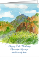 Happy 95th Birthday Grandpa Landscape Custom Name card