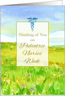 Pediatric Nurses Week Prairie Meadow Watercolor card