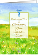 Operating Room Nurses Day Prairie Wildflowers Landscape card