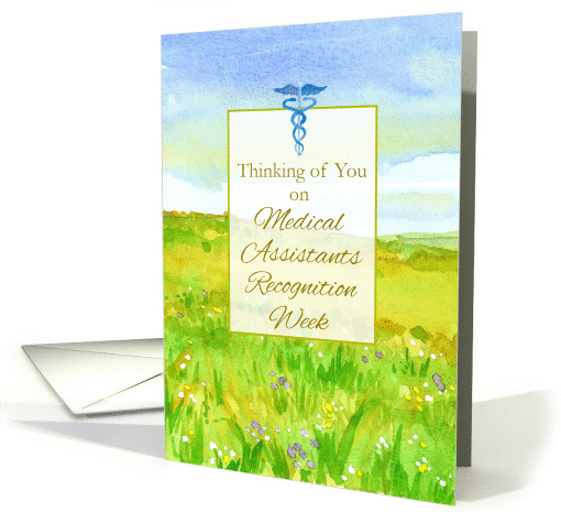 Medical Assistants Recognition Week Wildflowers Landscape card