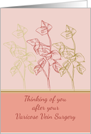 Thinking of You After Varicose Vein Surgery Get Well card