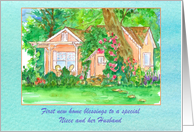 Congratulations On Your First Home Niece and Husband Custom card