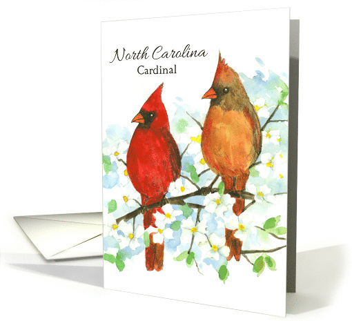State Bird of North Carolina Northern Cardinal card (1519530)