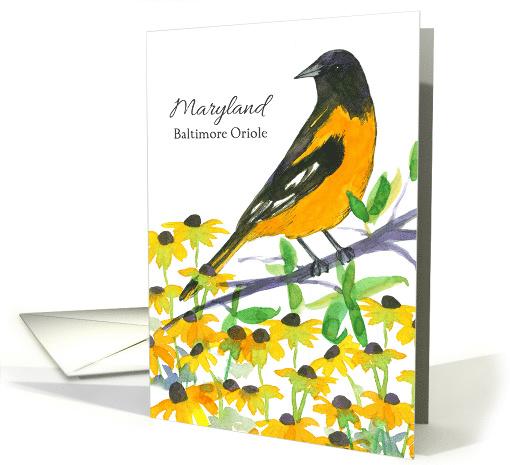 State Bird of Maryland Baltimore Oriole card (1521230)