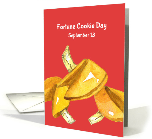 Fortune Cookie Day September 13 Red card (1534340)