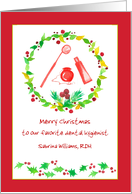 Merry Christmas Dental Hygienist Custom card