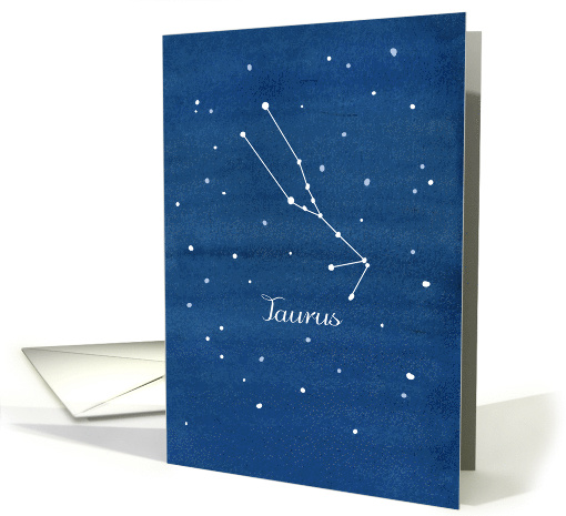 Happy Birthday Taurus Astrology Constellation card (1553086)