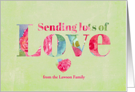Sending Lots of Love...