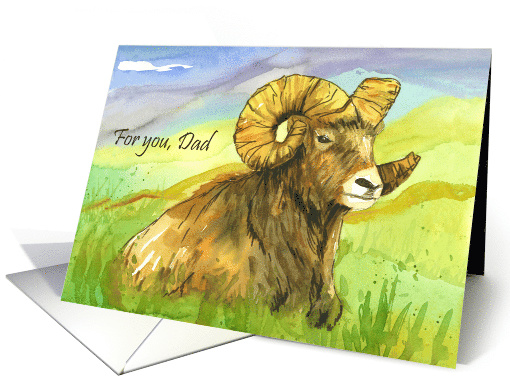For You Dad Father's Day Big Horn Sheep card (1561574)