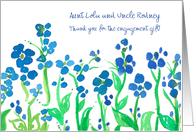 Thank You For The Engagement Gift Custom Name card