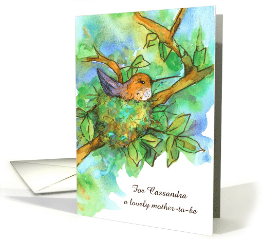 Happy Mother's Day Mother-To-Be Hummingbird card (1567378)