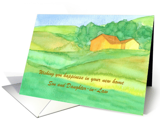 Congratulations New Home Son and Daughter-in-Law Custom card (1569006)