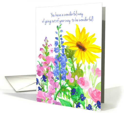 You Have A Wonderful Way Thank You Friend card (1578804)