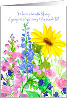 You Have A Wonderful Way Thank You Friend card