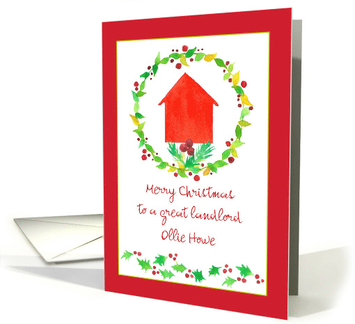 Merry Christmas Landlord House Custom card (1589506)