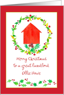 Merry Christmas Landlord House Custom card