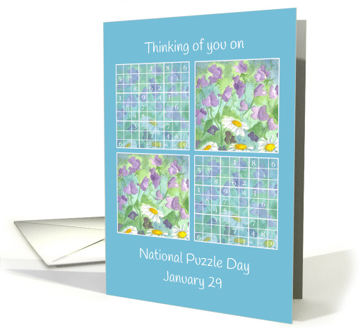Thinking of You on National Puzzle Day January 29 card (1595550)