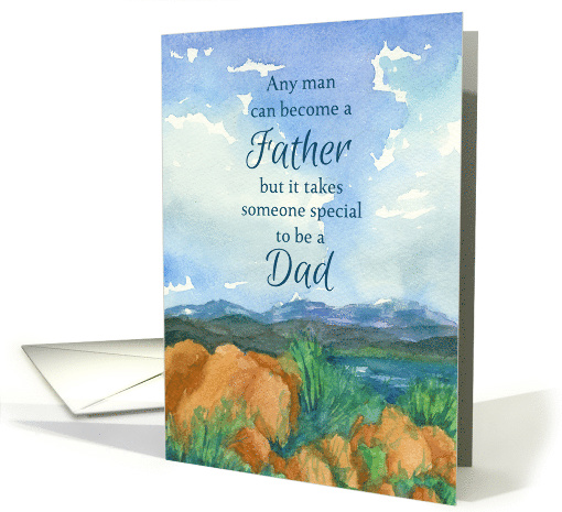 Happy Father's Day Special Dad Mountain Lake card (1612930)