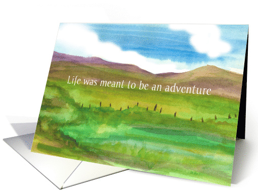 Life Was Meant To Be An Adventure Happy Birthday Outdoors card