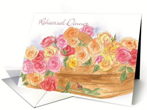 Basket of Roses Invitation card (163900)