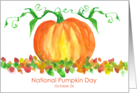 National Pumpkin Day...