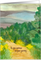 Congratulations Graduation On Your Journey Landscape card