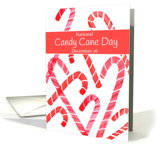 National Candy Cane Day December 26 Red card (1661768)