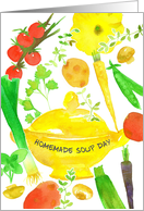 Homemade Soup Day February 4 Vegetables Herbs card