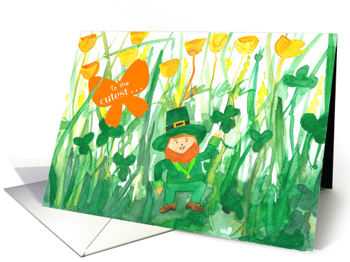 To The Cutest Clover In The Patch St. Patrick's Day Leprechaun card