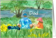 Thank You Dad Happy Father’s Day Creek Picnic card
