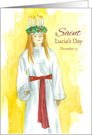 Saint Lucia’s Day December 13 Christian Catholic Feast Day card