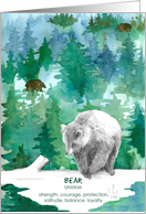 Bear Wildlife Forest Strength Encouragement card